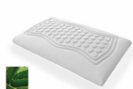 Aloe Vera Medium Firm Memory Foam Pillow (low)